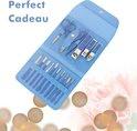 16-Delige Pedicure & Manicure Set - Nagelknippers, Nagelvijl, Nageltang - Blauw by BORVAT