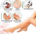 16-Delige Pedicure & Manicure Set - Nagelknippers, Nagelvijl, Nageltang - Groen by BORVAT