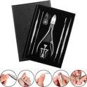 Pedicure Set 7-Delig - Nagelverzorging Starterset - Ingegroeide Teennagel Nagelknipper by BORVAT