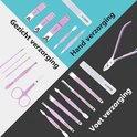 16-Delige Pedicure & Manicure Set - Nagelknippers, Nagelvijl, Nageltang - Groen by BORVAT
