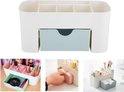 BORVAT Make-up Organizer met Lade - Cosmetica Opbergdoos - Bureau Organizer - Blauw by BORVAT