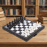 Borvat® Borvat® | Opvouwbaar schaakbord - 13 x 13cm - mini schaak bord - Schaakspel - met schaakstukken - Schaakspellen - Magnetisch - Draagbaar - Board Games Sport & Fitness