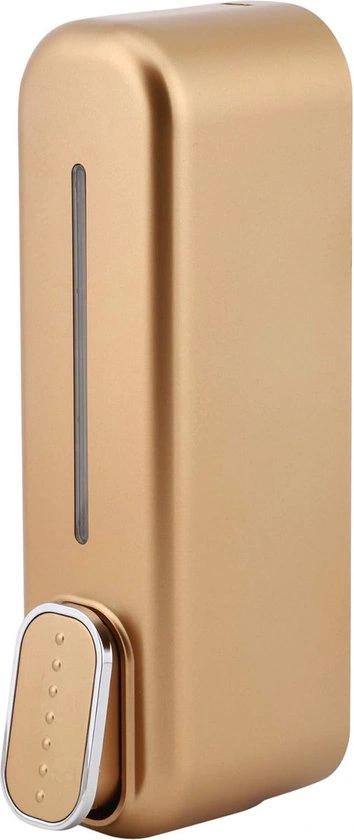 BORVAT Zeepdispenser 350ml - Badkameraccessoire - Zeeppompje Vrijstaand & Wandmontage - Modern Gold by BORVAT