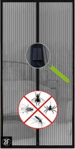 Froys 2 Stuks - Zwart - Vliegengordijn - 100x210 cm - Magneet - Deurhor - Insectenhor - Klamboe - Anti insect - Vliegenhor - Muskietennet -