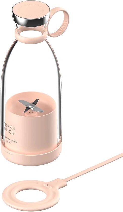 Merkloos Gadgetly Oplaadbare Blender - Blender To Go - Draagbare Blender - Shakebeker Met Mixer - Shaker - Shake Beker - Shakes - Mini Blender - Smootie Maker - Smoothie Mixer - Portable - Draadloos -
