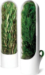 IBBO IBBO® - Kruidencontainer – Houdt kruiden langer vers - Houder voor verse kruiden - versbeker Groenteconserveringsfles - Keuken - Opbergbeker Container - Wit - 300ml -