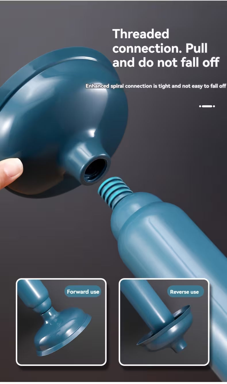 borvat IBBO Krachtige Ontstopper Gootsteen Afvoer Plopper Blauw Met Gratis Buigborstel - Uncategorized