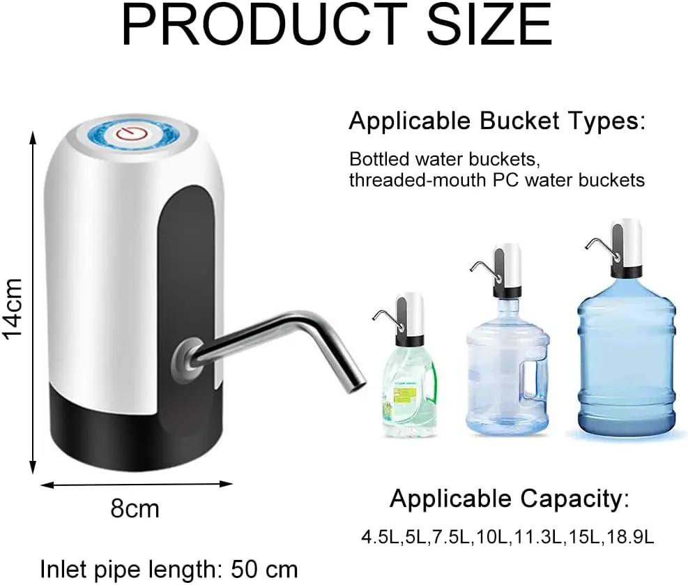 Borvat® Borvat® | Automatic Water Dispenser, Drinking Water Pump, Portable Water Bottle Pump, Electric Water Dispenser, Water Dispenser Pump, Water Bottles Pump, For Kitchen, School, Camping, Office - Utility Pumps Camping & Outdoor