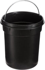 Borvat® Borvat® | Stijlvolle prullenbak met bamboe deksel | Zwart / hout | Klein formaat | 3L | badkamer / wc / keuken / kantoor prullenbak -