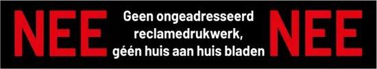 Nee Nee Sticker Brievenbus - 15x3cm - UV & Waterproof - Regenbestendig by BORVAT