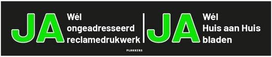 Ja Ja Sticker Brievenbus - 15x3cm - UV & Waterproof - Regenbestendig by BORVAT
