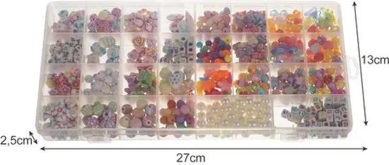 IBBO IBBO® - Polymeer Kralen - Katsuki Kralen - Kralen Set – 24 kleuren - Sieraden Maken - Letterkralen – Bedels – Veel accessoires – Inclusief Handleiding & maattabel - 900 Delig -