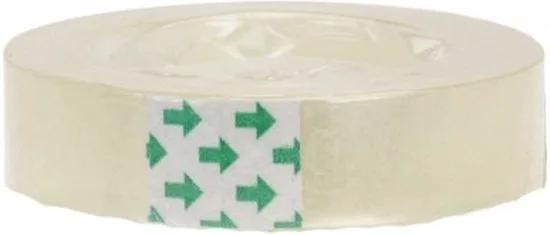 Merkloos Plakband rol - 12x - voor in plakbandhouder - transparant - 1.2 cm x 33 m - tape -