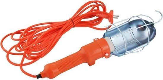 Merkloos E27 Werklamp Met Snoer - Looplamp Zaklantaarn- Werkplaats Verlichting Zaklamp - Werkplaatslamp Handlamp 5 Meter -