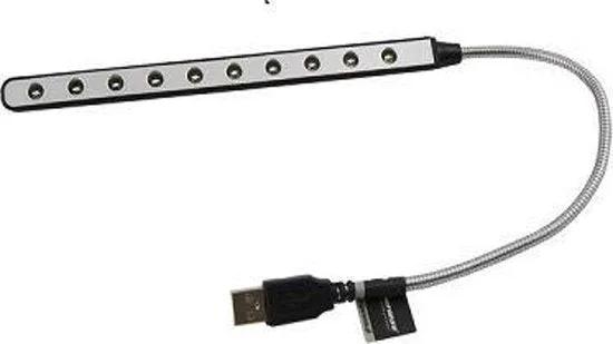 Merklose- Borvat® | Laptop Lampje | LED Toetsenbord verlichting | USB | leeslampje | 10 LEDs | 1 stuk -