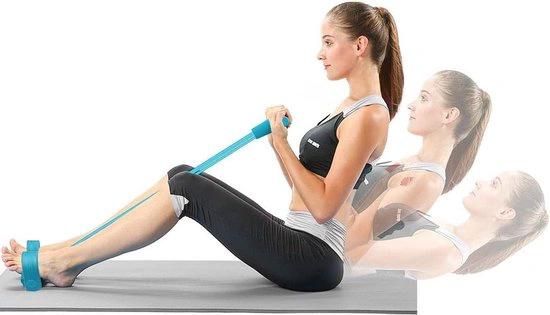 Borvat® Soroh® - Elastische Buikspiertrainers - Ab Trainer - Ab Roller - Ab Wheel - Buikspierwiel - Buikspieren - Total Abs - Blauw -