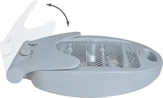 Kaminer Elektrische Kachel Quartz Verwarming Heater - Mobiele Straalkachel - 400/800 Watt -