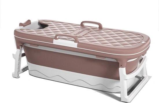 BORVAT Zitbad 138cm - Opvouwbaar Bad - 220L Extra Lang - Volwassenen - Roze by BORVAT