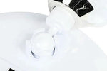 Borvat® Make-up en Scheerspiegel met LED Verlichting – 10x Vergroting – 360° Verstelbaar met Zuignap -Voor Badkamer, Douche en Slaapkamer– Rond – Wit -