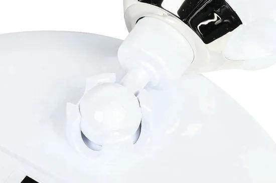 Borvat® Make-up en Scheerspiegel met LED Verlichting – 10x Vergroting – 360° Verstelbaar met Zuignap -Voor Badkamer, Douche en Slaapkamer– Rond – Wit -