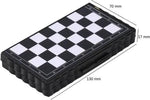Borvat® Borvat® | Opvouwbaar schaakbord - 13 x 13cm - mini schaak bord - Schaakspel - met schaakstukken - Schaakspellen - Magnetisch - Draagbaar - Board Games Sport & Fitness