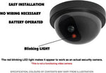 Dummy Camera (4 pack) - Beveiliging buiten en binnen - Waterdicht - Beveiligingscamera - Met LED indicator - Zonder baterijen - Nep camera - 35W - Rond - Zwart by Merkloos