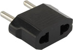 Merkloos Let op type!! US naar EU stekker Lader Reis Travel Power Adaptor met een Europese Plug (zwart) -