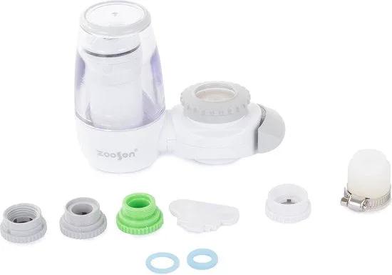 Merkloos Kraanfilter - Waterzuiveraar kraanwater - Waterontharder - Waterfilter - Wit -