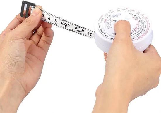 Merkloos Beauty Body Mass Index Runde Fettmessung Maßnahme Fitnessmessung Body Retractable Tape - Body Mass Index en Fettmessung Meetlint. . -