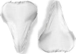 Merkloos Zadelhoes fiets waterdicht - 2x - wit - hoesje - polyester -