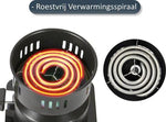 Elektrische Kolenbrander 650W - Kolenstarter voor Barbecue & Camping - Gratis Tang by BORVAT