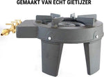 Merkloos Wokbrander - Kookbrander - Wok Brander - Met Regelaar - Propaan/Gas - Voor Buiten – Camping Kooktoestel – Zwart -