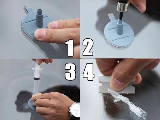 BORVAT Autoruit Reparatie Set - DIY Voorruit Repareren by BORVAT