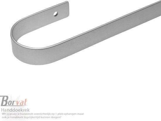 BORVAT Handdoekrek - Handdoekhouder - RVS Handdoekstang 40cm - Badkamerrek - Zwart by BORVAT