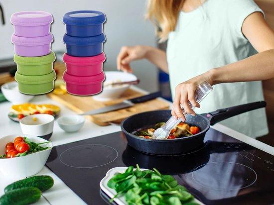 BORVAT Dip Bakjes - Sauscontainers 80ml - Lunch Accessoires - Herbruikbaar - BPA-vrij - 8 Stuks by BORVAT