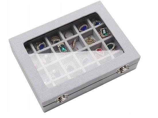 BORVAT Sieradendoos Organiser - Luxe Suede Displaydoos by BORVAT