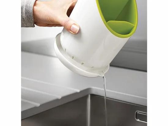 Borvat® Borvat® – Bestek Droger met Uitlekbak – Bestekopberghouder – Droogrek voor Keukengerei - Oranje -