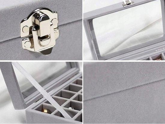 BORVAT Sieradendoos Organiser - Luxe Suede Displaydoos by BORVAT