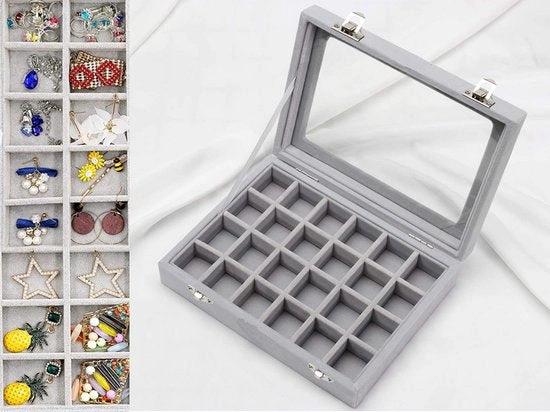 BORVAT Sieradendoos Organiser - Luxe Suede Displaydoos by BORVAT
