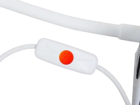 Borvat® Borvat® LED bureaulamp – Klemlamp met USB – Flexibele leeslamp voor kinderen – Warm/koud licht – Energiezuinig – Roze -