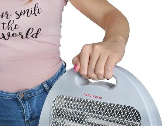 Kaminer Elektrische Kachel Quartz Verwarming Heater - Mobiele Straalkachel - 400/800 Watt -
