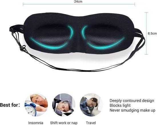 Merklose- Borvat® | Slaapmasker | Luxe 3D | Oogmasker | Het Slaapmasker | Mannen | Vrouwen | Kinderen | Slaapmaskers | Sleeping Mask | Sleep Mask | -