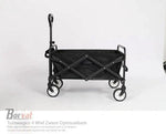 BORVAT Tuinwagen 4-Wiel - Opvouwbare Tas - Tuin Trolley - Winkelwagen - Kruiwagen - Zwart by BORVAT