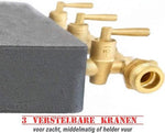 Merkloos Wokbrander - Kookbrander - Wok Brander - Met Regelaar - Propaan/Gas - Voor Buiten – Camping Kooktoestel – Zwart -