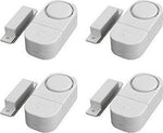 4x Draadloze Mini-Alarmen Set met Bewegingssensor - 4 Stuks - 95 dB - Inclusief Batterijen en Montageset | Pakket van 4 Magnetische Deur en Raam Sensor Alarmsystemen | Woningbeveiliging | Waarschuwings Alarm Tegen Inbrekers en Indringers by Merkloos
