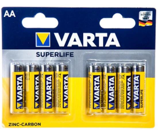 Varta Batterijen AA Superlife R06 1.5V - Zink Carbon - 8 Stuks by Varta