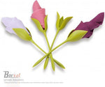 Borvat® Borvat® - servet houders voor tafels plastic twist bloemknoppen servethouders met groene steel voor het maken van originele tafelarrangementen - Set van 4 -