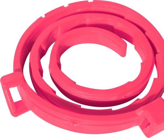 borvat IBBO® - Vlooienband kat - Verstelbaar - 8 maanden bescherming - Vlooienband - Natuurlijk - Tekenband - Anti vlooien - 38cm - Fit all sizes - Vlooienbandjes kat - Vlooien - Roze -