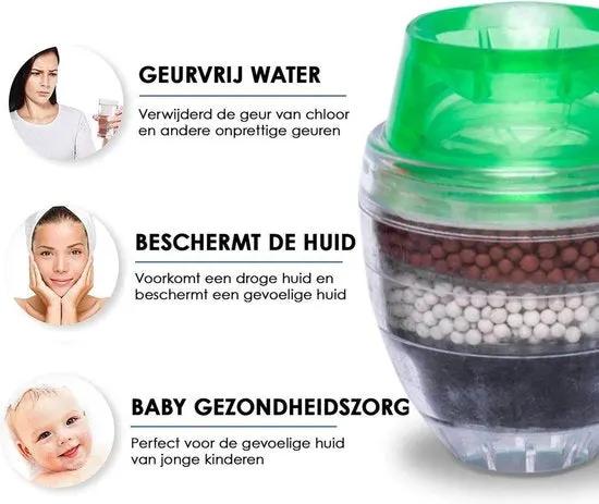 IBBO IBBO® - waterfilter - waterzuiveraar - kraanfilter - waterzuivering - voor op de kraan - groen -