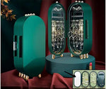 Merkloos IBBOShop - Sieradenhouder - Oorbellenrekje - Sieradenrekje - Sieraden Organizer - Sieradendoos - Met spiegel - Sieraden Opbergen - Groen -